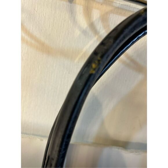 Kate Spade bucket bag black white (discoloration on handles) 13"x10" - Picture 4 of 12